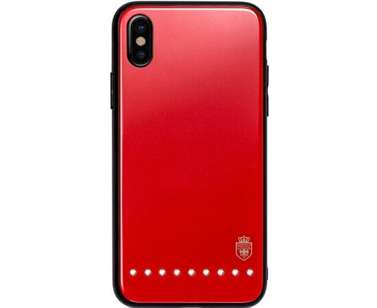 Придбати Чехол-накладка Remax Batili Series Glass Case Apple iPhone X Red, image , характеристики, відгуки