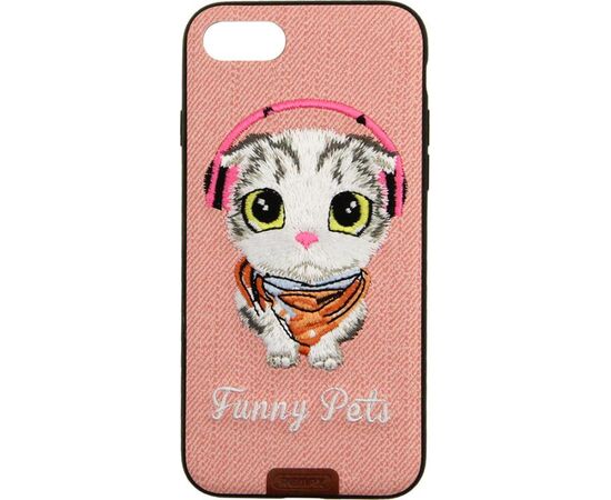 Придбати Чехол-накладка Remax Funny Pets Series Case Apple iPhone 7 Pink, image , зображення 3, характеристики, відгуки