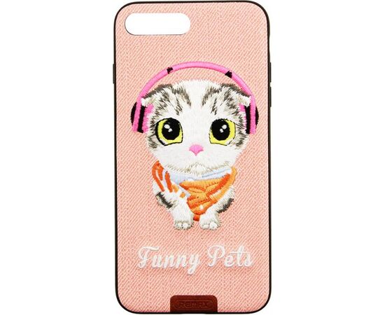 Придбати Чехол-накладка Remax Funny Pets Series Case Apple iPhone 7 Plus Pink, image , зображення 3, характеристики, відгуки