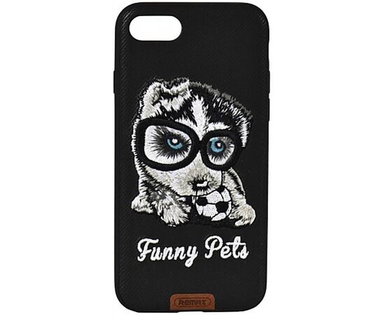 Придбати Чехол-накладка Remax Funny Pets Series Case Apple iPhone 7 Plus Black, image , характеристики, відгуки