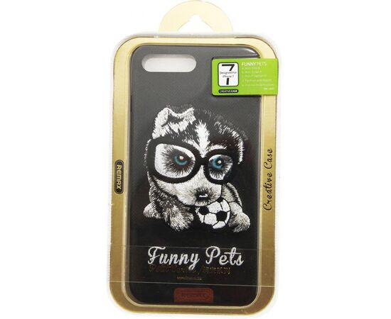 Придбати Чехол-накладка Remax Funny Pets Series Case Apple iPhone 7 Plus Black, image , зображення 2, характеристики, відгуки