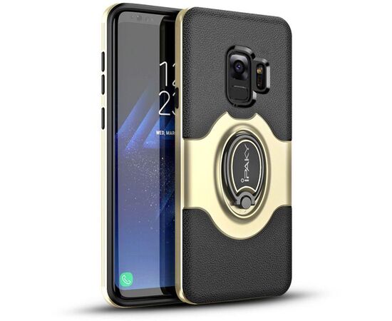 Придбати Чехол-накладка Ipaky 360° Free Rotation Ring Holder case Samsung Galaxy S9 G960F Gold, image , зображення 2, характеристики, відгуки