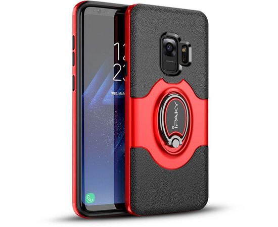 Придбати Чехол-накладка Ipaky 360° Free Rotation Ring Holder case Samsung Galaxy S9 G960F Red, image , зображення 2, характеристики, відгуки