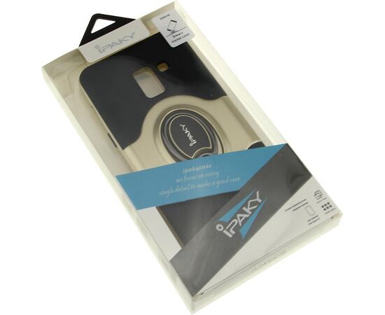 Придбати Чехол-накладка Ipaky 360° Free Rotation Ring Holder case Samsung Galaxy A8 A530F Gold, image , характеристики, відгуки