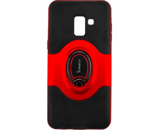 Придбати Чехол-накладка Ipaky 360° Free Rotation Ring Holder case Samsung Galaxy A8 A530F Red, image , характеристики, відгуки