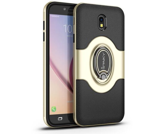 Придбати Чехол-накладка Ipaky 360° Free Rotation Ring Holder case Samsung Galaxy J3 (2017) J330 Gold, image , характеристики, відгуки