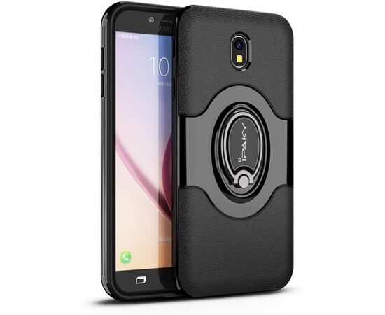 Придбати Чехол-накладка Ipaky 360° Free Rotation Ring Holder case Samsung Galaxy J3 (2017) J330 Black, image , характеристики, відгуки