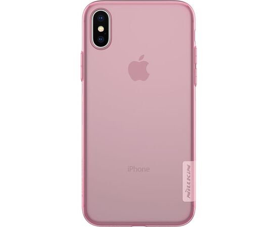 Придбати Чехол-накладка Nillkin TPU Nature Case Apple iPhone X Pink, image , характеристики, відгуки