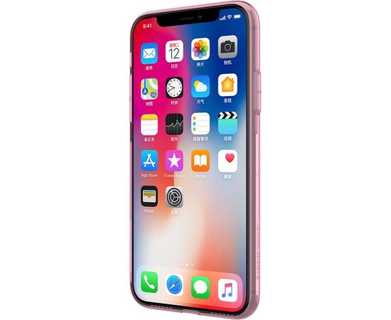 Придбати Чехол-накладка Nillkin TPU Nature Case Apple iPhone X Pink, image , зображення 3, характеристики, відгуки