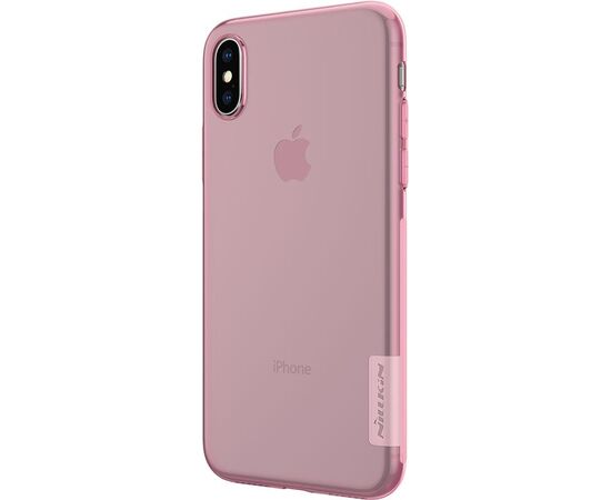 Придбати Чехол-накладка Nillkin TPU Nature Case Apple iPhone X Pink, image , зображення 4, характеристики, відгуки