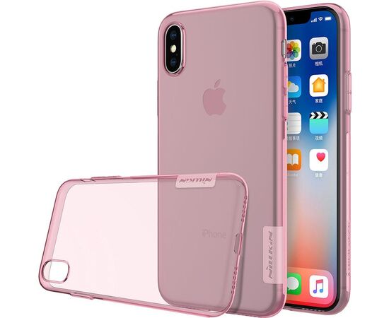 Придбати Чехол-накладка Nillkin TPU Nature Case Apple iPhone X Pink, image , зображення 6, характеристики, відгуки