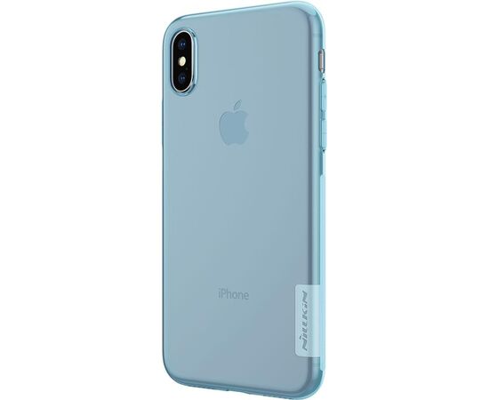 Купить Чехол-накладка Nillkin TPU Nature Case Apple iPhone X Blue, фото , изображение 4, характеристики, отзывы