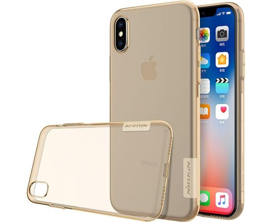 Придбати Чехол-накладка Nillkin TPU Nature Case Apple iPhone X Brown, image , зображення 6, характеристики, відгуки