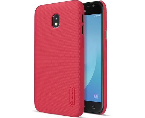 Придбати Чехол-накладка Nillkin Super Frosted Shield Samsung Galaxy J3 2017 (J330) Red, image , зображення 6, характеристики, відгуки