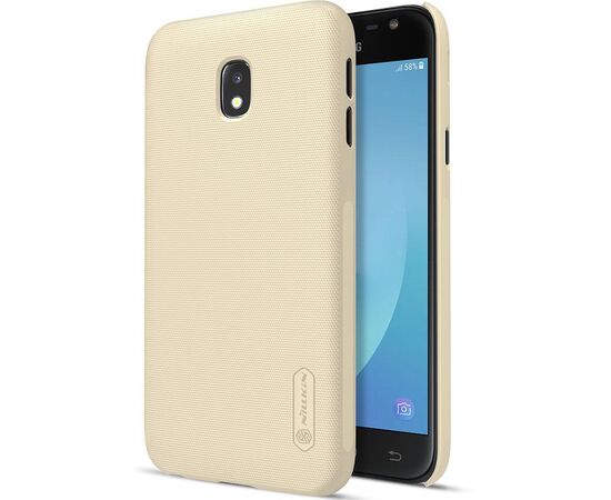 Придбати Чехол-накладка Nillkin Super Frosted Shield Samsung Galaxy J3 2017 (J330) Gold, image , зображення 6, характеристики, відгуки