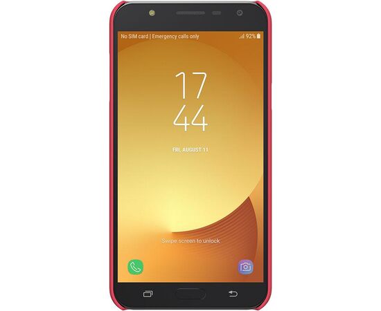 Придбати Чехол-накладка Nillkin Super Frosted Shield Samsung Galaxy J7 Neo (J701F) Red, image , зображення 2, характеристики, відгуки