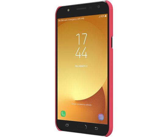 Придбати Чехол-накладка Nillkin Super Frosted Shield Samsung Galaxy J7 Neo (J701F) Red, image , зображення 3, характеристики, відгуки