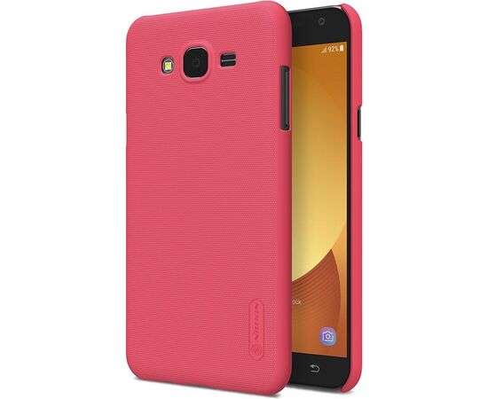 Придбати Чехол-накладка Nillkin Super Frosted Shield Samsung Galaxy J7 Neo (J701F) Red, image , зображення 6, характеристики, відгуки