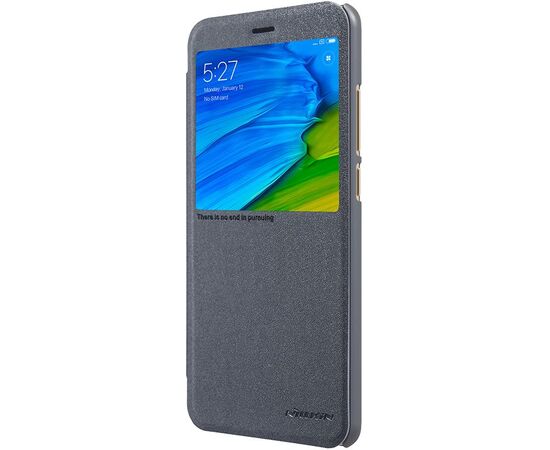 Придбати Чехол-книжка Nillkin Sparkle Leather Case Xiaomi Redmi Note 5 Black, image , зображення 3, характеристики, відгуки