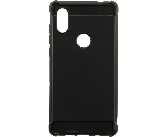 Придбати Чехол-накладка TOTO Shockproof Carbon Brush TPU Case Xiaomi Mix 2S Black, image , зображення 2, характеристики, відгуки