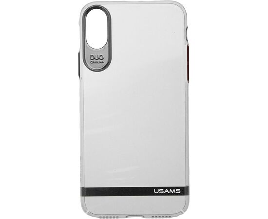 Купить Чехол-накладка Usams Q-plating Series Apple iPhone X Silver, фото , изображение 2, характеристики, отзывы