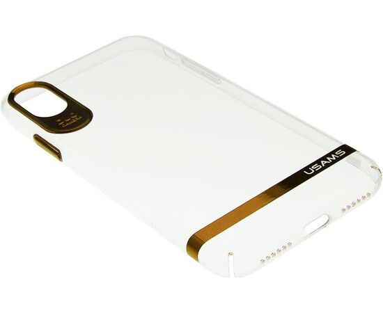 Купить Чехол-накладка Usams Q-plating Series Apple iPhone X Light Gold, фото , изображение 4, характеристики, отзывы