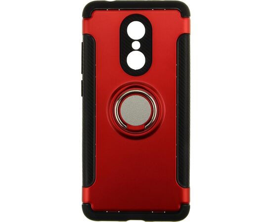 Придбати Чехол-накладка TOTO TPU Case Ring series 2 in 1 Xiaomi Redmi 5 Red, image , зображення 2, характеристики, відгуки