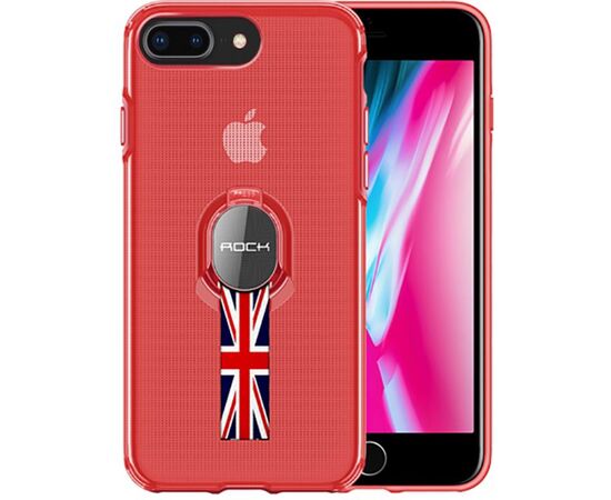 Придбати Чехол-накладка Rock TPU+PC MOC Pro Series Protection Case Apple iPhone 8 Plus Trans-Red, image , характеристики, відгуки