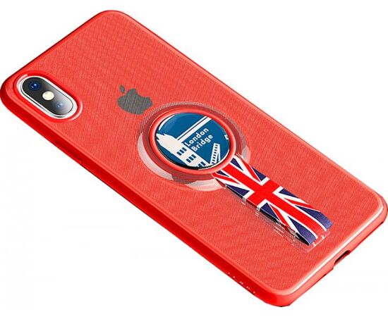 Купить Чехол-накладка Rock TPU+PC MOC Protective Case Apple iPhone X Trans-Red, фото , характеристики, отзывы