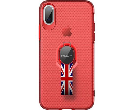 Купить Чехол-накладка Rock TPU+PC MOC Pro Series Protection Case Apple iPhone X Trans-Red, фото , характеристики, отзывы