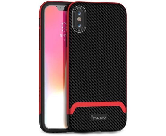 Придбати Чехол-накладка Ipaky Bumblebee Series/PC Frame With TPU Case Apple iPhone XS Red, image , характеристики, відгуки