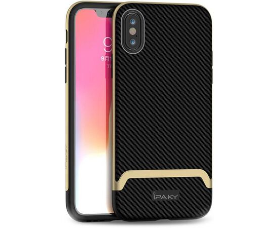 Придбати Чехол-накладка Ipaky Bumblebee Series/PC Frame With TPU Case Apple iPhone XS Max Gold, image , характеристики, відгуки