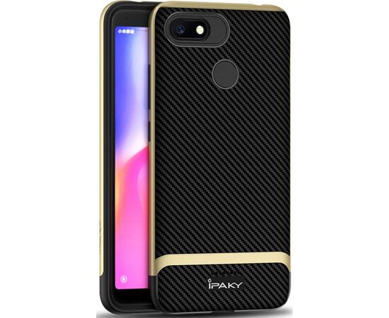 Придбати Чехол-накладка Ipaky Bumblebee Series/PC Frame With TPU Case Xiaomi Redmi 6A Gold, image , характеристики, відгуки