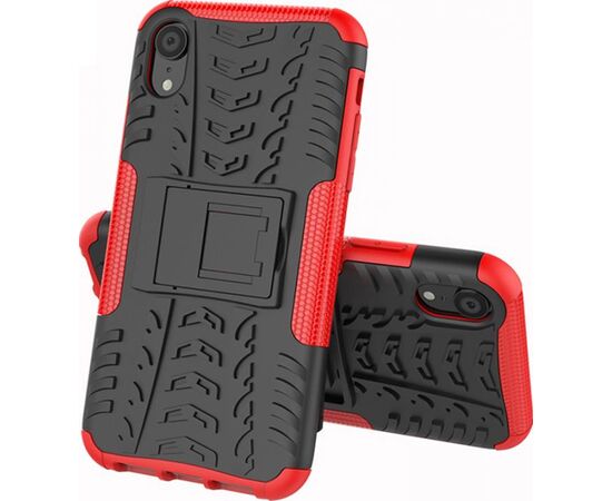 Придбати Чехол-накладка TOTO Dazzle Kickstand 2 in 1 Case Apple iPhone XR Red, image , характеристики, відгуки