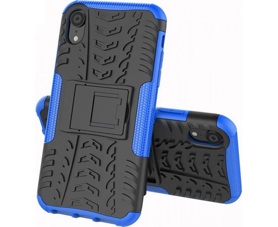 Придбати Чехол-накладка TOTO Dazzle Kickstand 2 in 1 Case Apple iPhone XR Blue, image , характеристики, відгуки