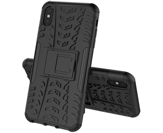 Придбати Чехол-накладка TOTO Dazzle Kickstand 2 in 1 Case Apple iPhone XS Max Black, image , характеристики, відгуки