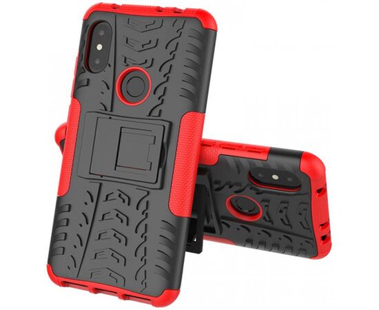 Придбати Чехол-накладка TOTO Dazzle Kickstand 2 in 1 Case Xiaomi Redmi Note 6 Pro Red, image , зображення 2, характеристики, відгуки