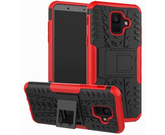 Придбати Чехол-накладка TOTO Dazzle Kickstand 2 in 1 Case Samsung Galaxy A6+ 2018 Red, image , зображення 7, характеристики, відгуки