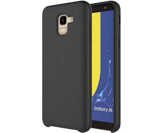 Купить Чехол-накладка TOTO Liquid Silicone case Samsung Galaxy J6 2018 Black, фото , характеристики, отзывы