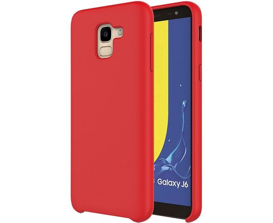 Купить Чехол-накладка TOTO Liquid Silicone case Samsung Galaxy J6 2018 Red, фото , характеристики, отзывы