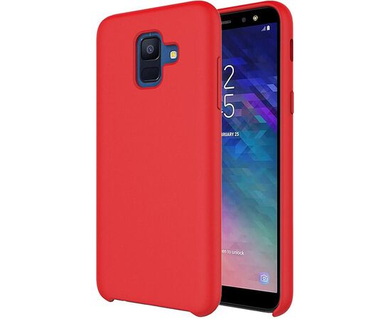 Купить Чехол-накладка TOTO Liquid Silicone case Samsung Galaxy A6 2018 (A600F) Red, фото , характеристики, отзывы