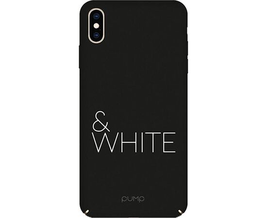 Купить Чехол-накладка PUMP Tender Touch Case for iPhone X/XS Black&White, фото , характеристики, отзывы