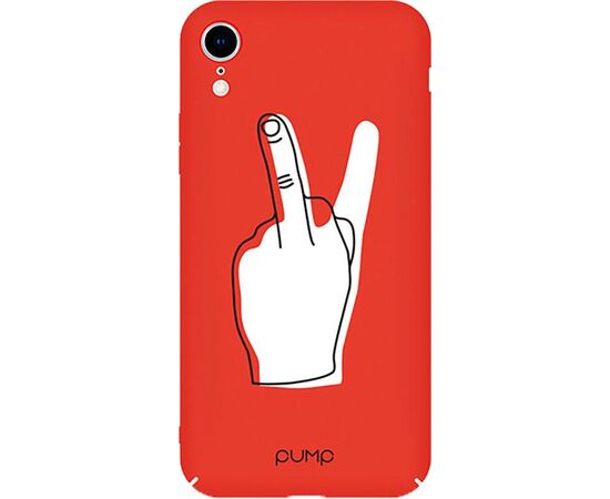 Купить Чехол-накладка PUMP Tender Touch Case for iPhone XR V for Middle Finger, фото , характеристики, отзывы