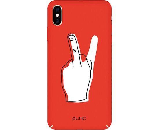 Купить Чехол-накладка PUMP Tender Touch Case for iPhone X/XS V for Middle Finger, фото , характеристики, отзывы