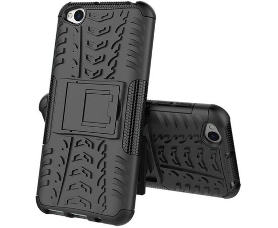 Придбати Чехол-накладка TOTO Dazzle Kickstand 2 in 1 Case Xiaomi Redmi Go Black, image , характеристики, відгуки