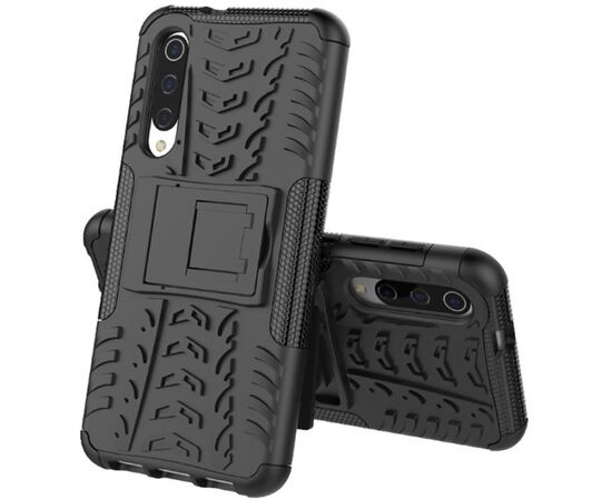 Придбати Чехол-накладка TOTO Dazzle Kickstand 2 in 1 Case Xiaomi Mi 9 SE Black, image , характеристики, відгуки