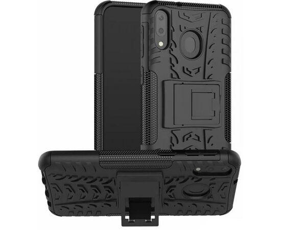 Придбати Чехол-накладка TOTO Dazzle Kickstand 2 in 1 Case Samsung Galaxy M20 Black, image , характеристики, відгуки