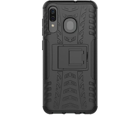 Купить Чехол-накладка TOTO Dazzle Kickstand 2 in 1 Case Samsung Galaxy A20/A30 Black, фото , изображение 5, характеристики, отзывы