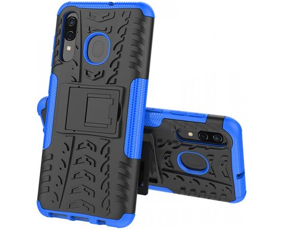 Купить Чехол-накладка TOTO Dazzle Kickstand 2 in 1 Case Samsung Galaxy A20/A30 Blue, фото , характеристики, отзывы