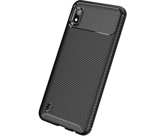 Купить Чехол-накладка TOTO TPU Carbon Fiber 1,5mm Case Samsung Galaxy A10 Black, фото , характеристики, отзывы